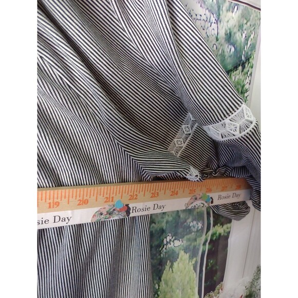 Lane Bryant Size 3X 22/24 Boho Top Peasant Renaissance Festival Crochet Womens - Picture 5 of 6